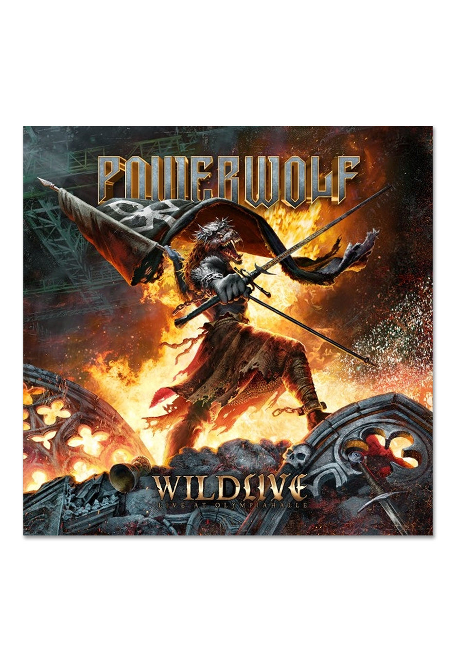 Powerwolf - Wildlive (Live At Olympiahalle) - 2 Vinyl + Poster | Neutral-Image