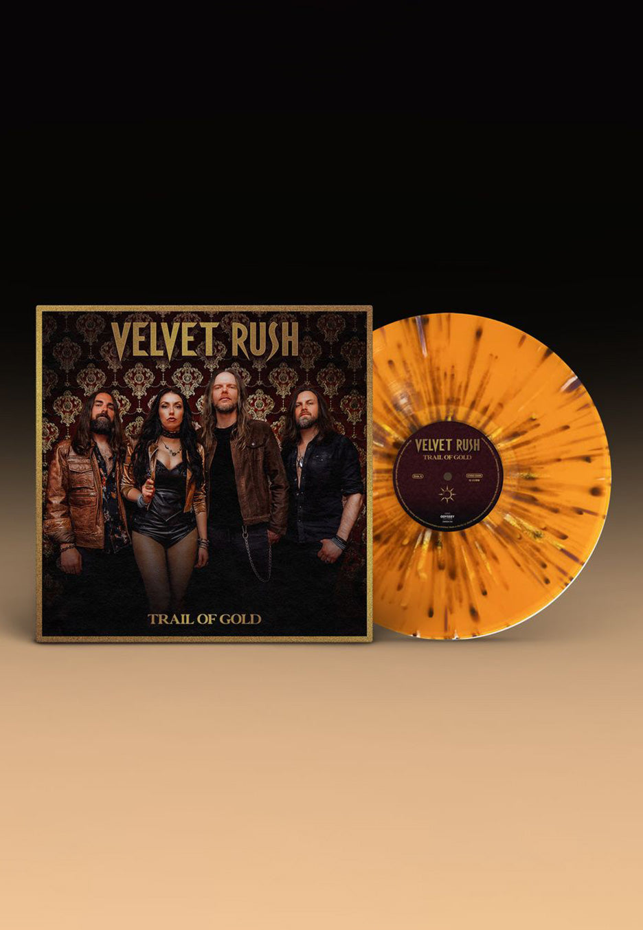 Velvet Rush - Trail Of Gold Orange/Black - Splattered Vinyl | Neutral-Image