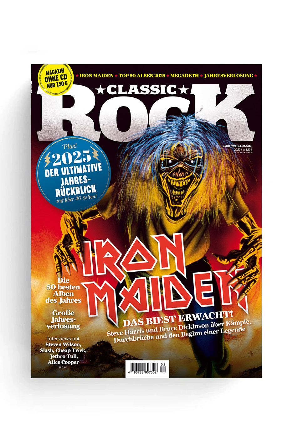 Classic Rock Nr. 146 - Iron Maiden (Januar 2026) ohne CD - Magazine | Neutral-Image