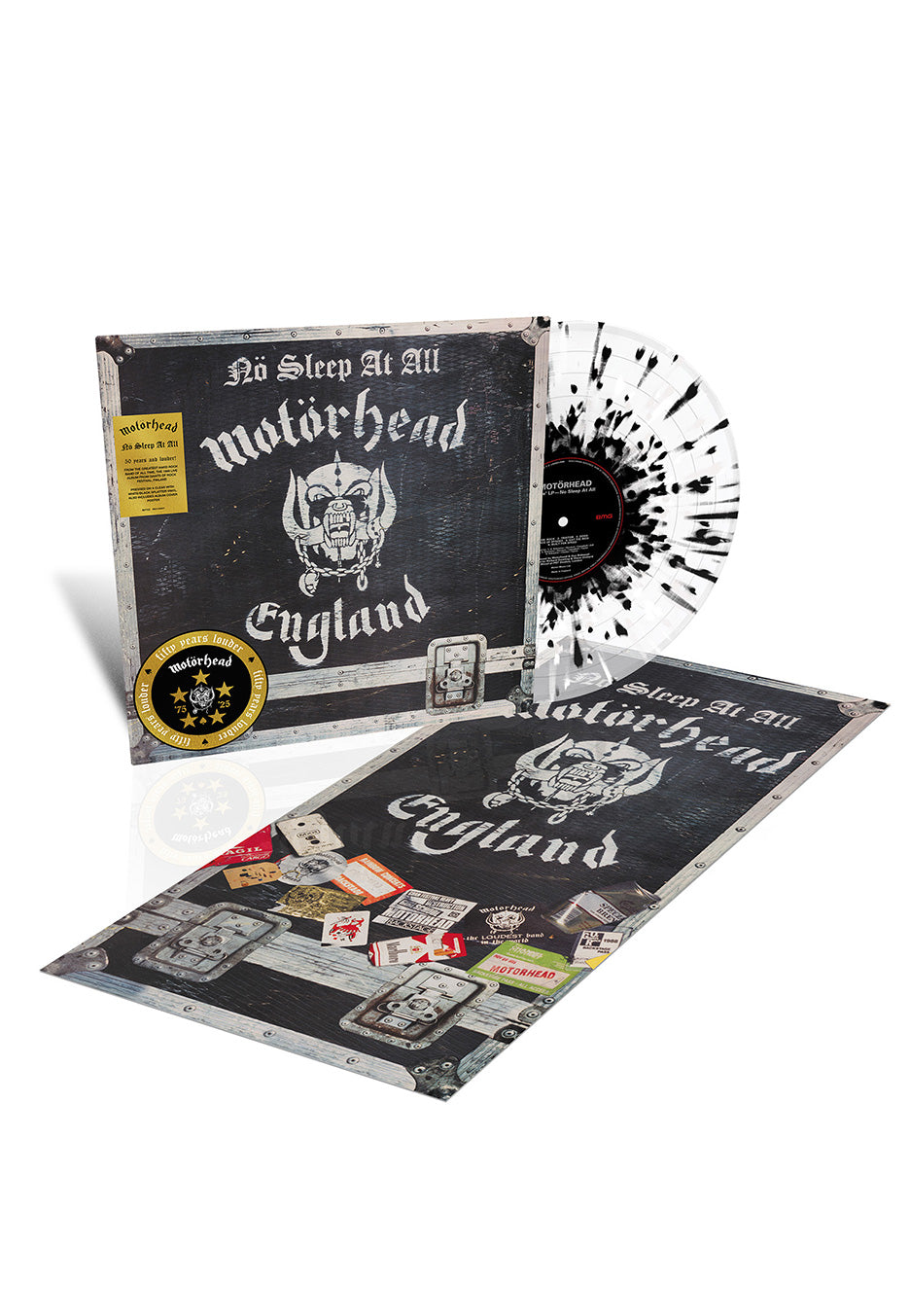 Motörhead - No Sleep At All (50th Anniversary) Clear - Splattered Vinyl | Neutral-Image