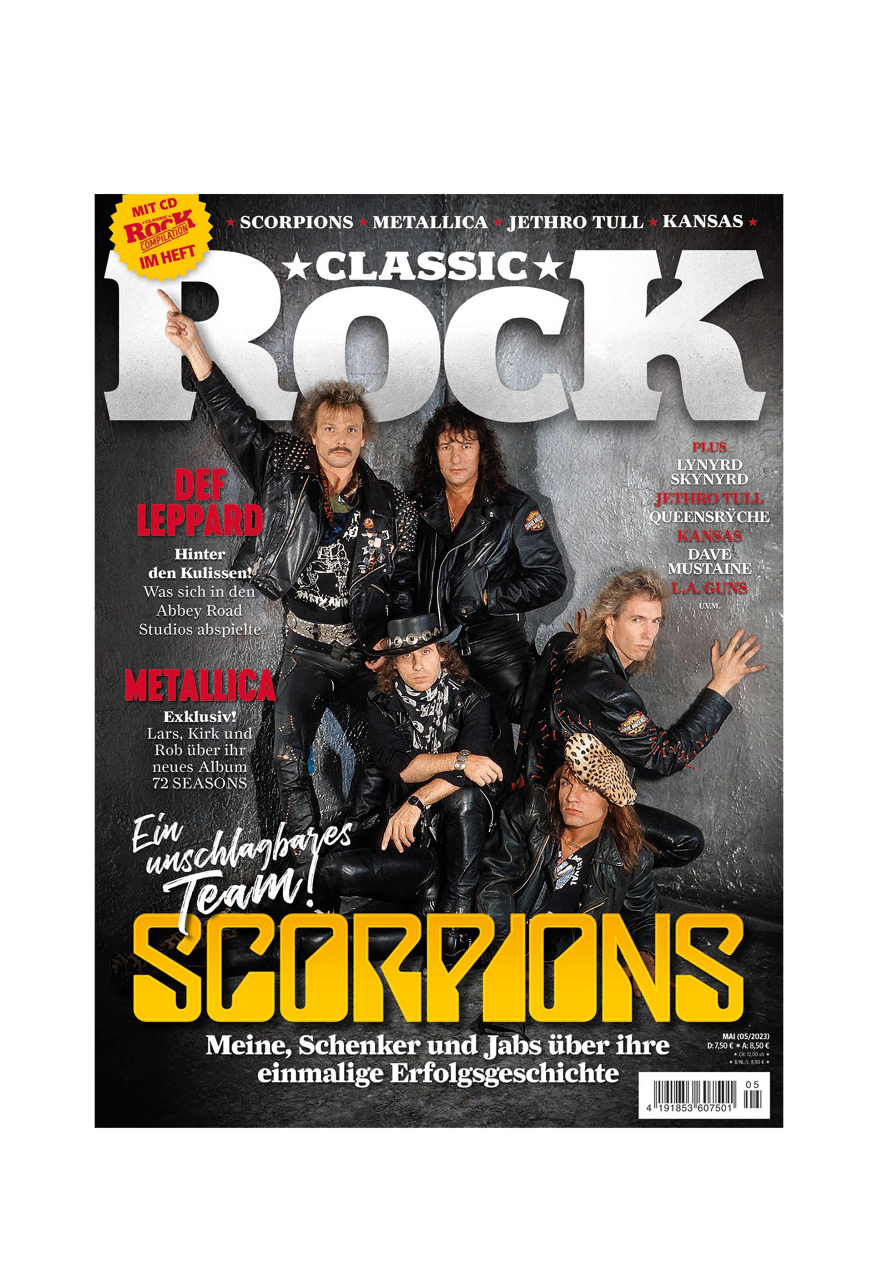 Classic Rock Nr. 119 - Scorpions: ein unschlagbares Team! Ausgabe 05/23 (Mai 2023) inkl. CD - Magazine | Neutral-Image