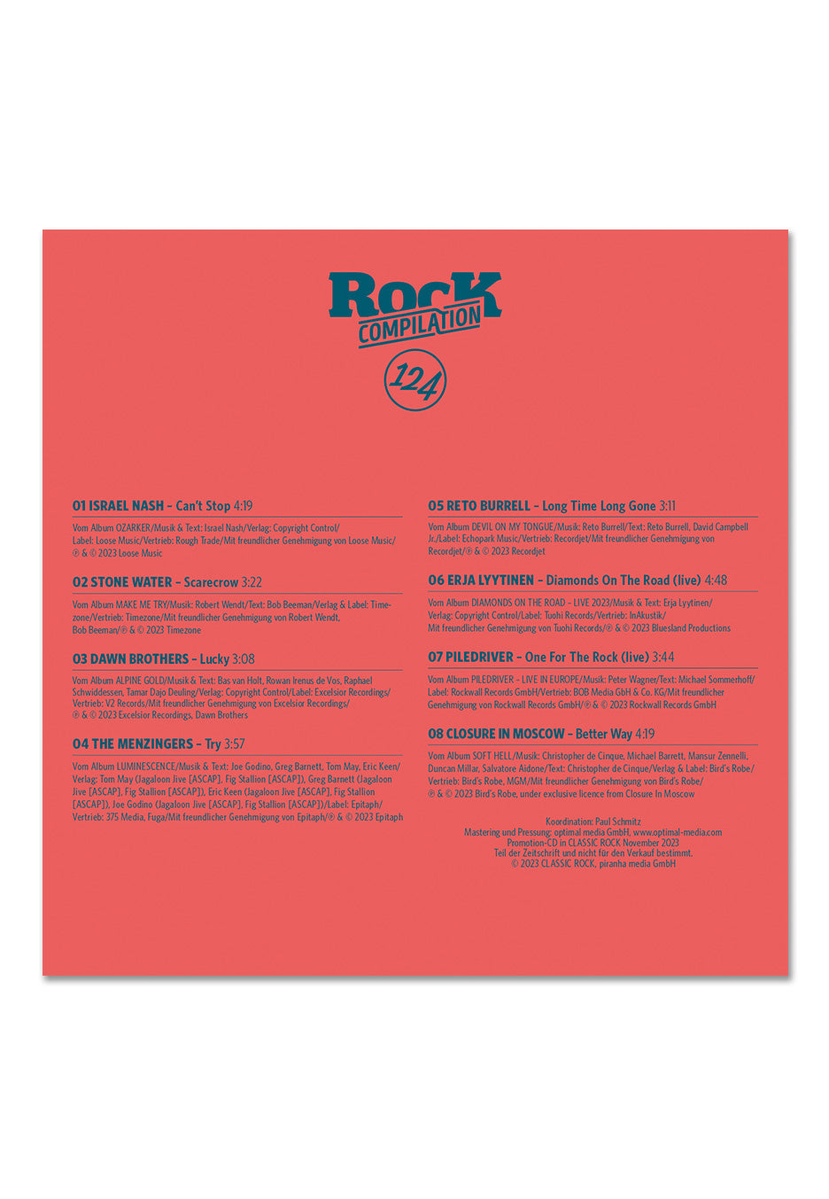 Classic Rock Nr. 124 - The Rolling Stones (November 2023) inkl. CD - Magazine | Neutral-Image