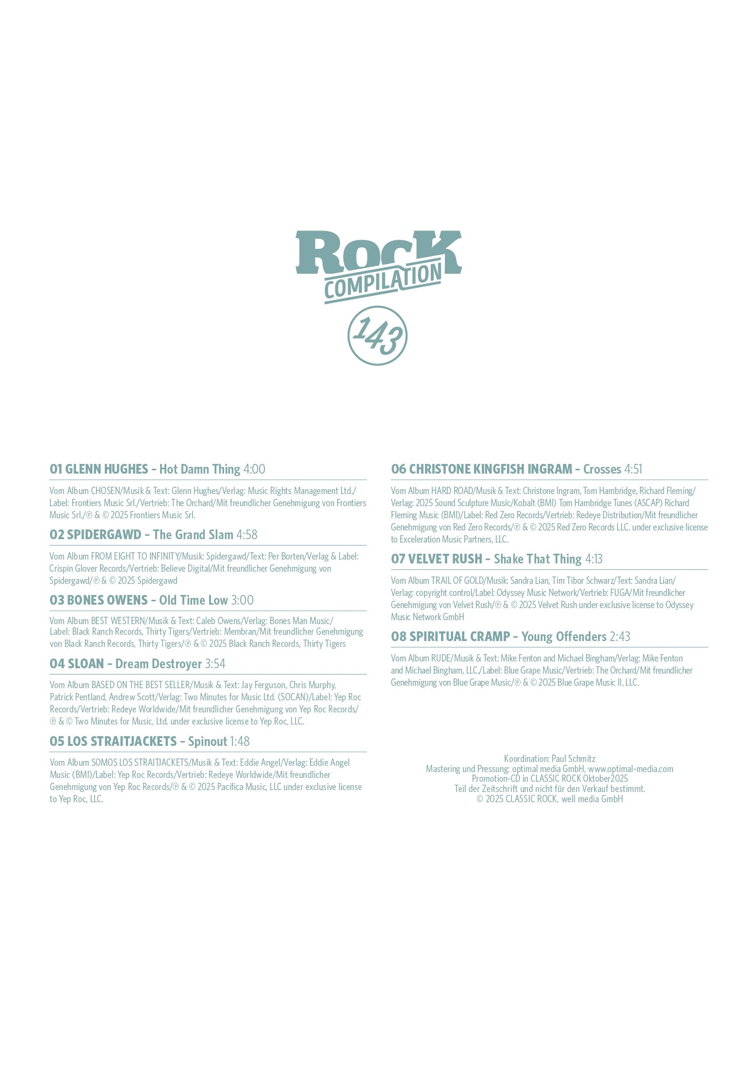 Classic Rock Nr. 143 - Ronnie Wood (Oktober 2025) inkl. CD - Magazine | Neutral-Image