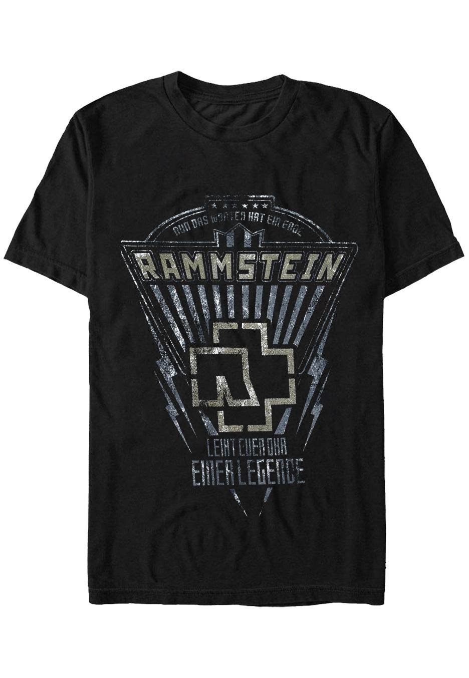 Rammstein Maglietta con stampa sul petto e sulla schiena Rammstein Maglietta con stampa sul petto e sulla schiena
