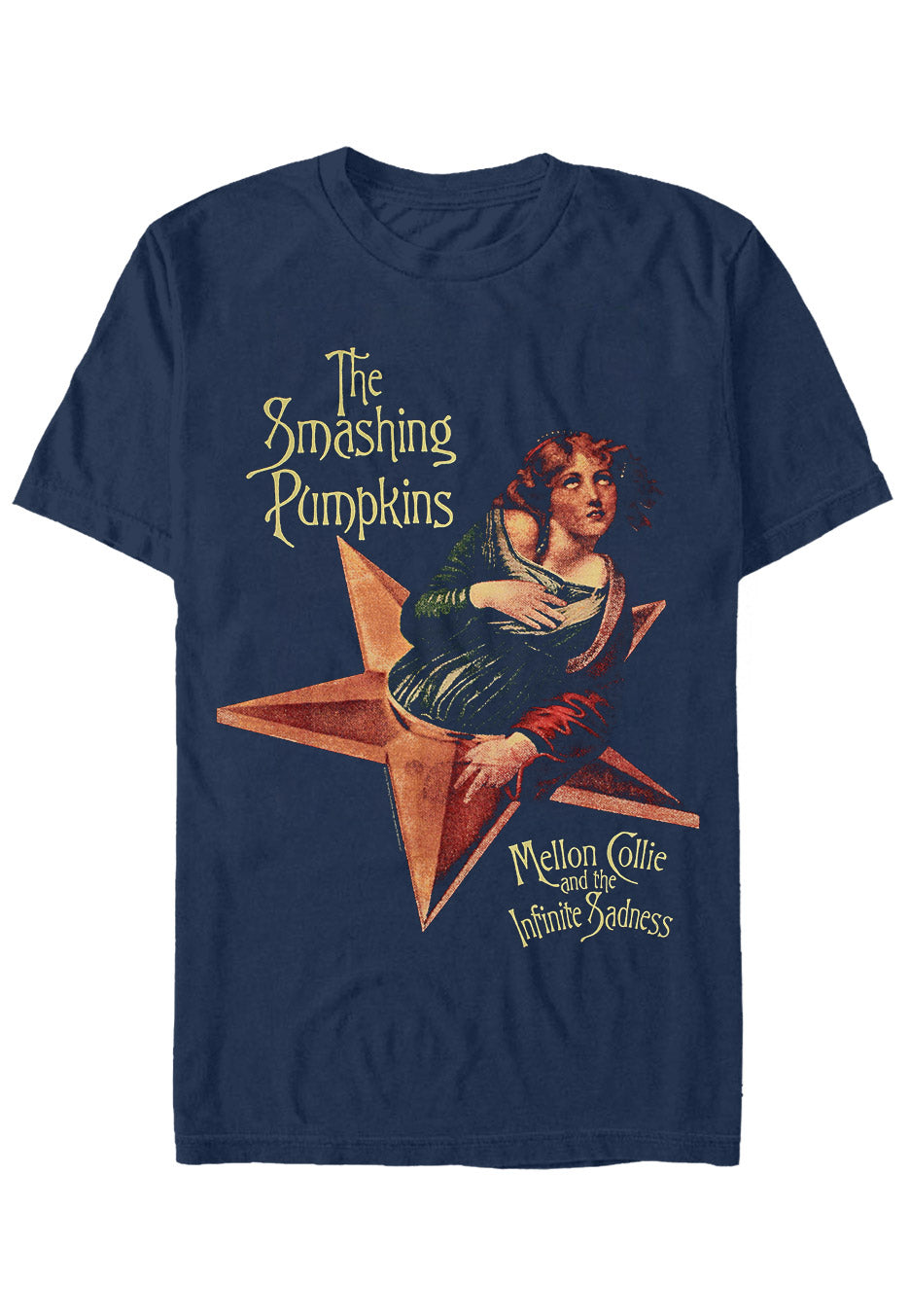 The Smashing Pumpkins - Mellon Collie Cover Navy - T-Shirt
