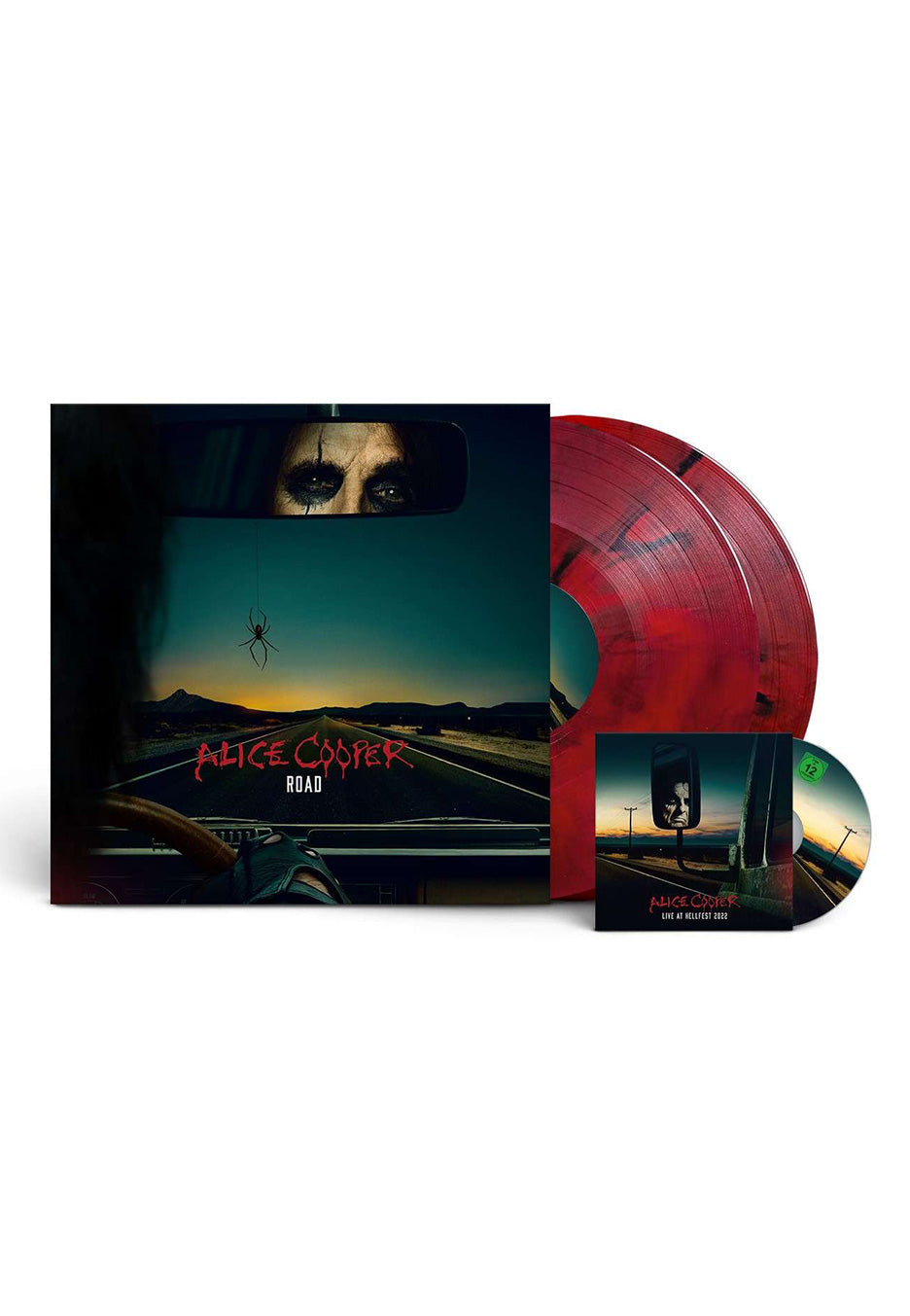 Alice Cooper - Road Ltd. Red/Black - Marbled 2 Vinyl + DVD | Neutral-Image