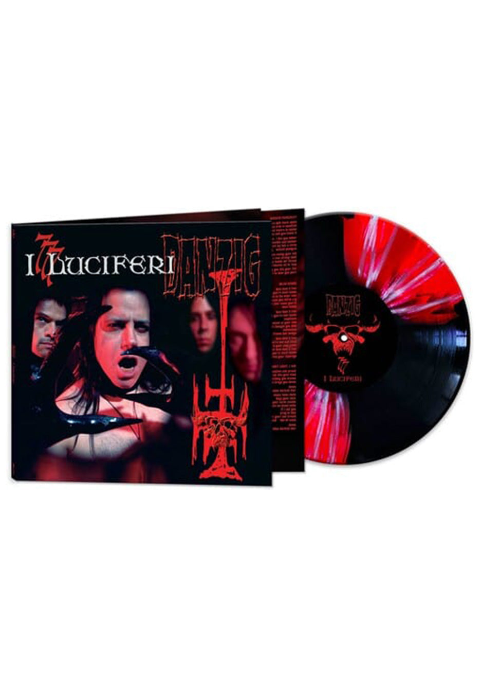 Danzig - 777: I Luciferi Ltd. Red/Black Butterfly Burst w/ White Splatter - Colored Vinyl | Neutral-Image