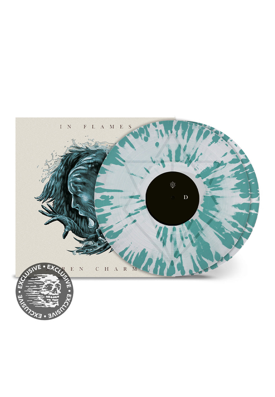 In Flames - Siren Charms (10th Anniversary) Ltd. Crystal Clear/Turquoise  - Splatter 2 Vinyl | Neutral-Image