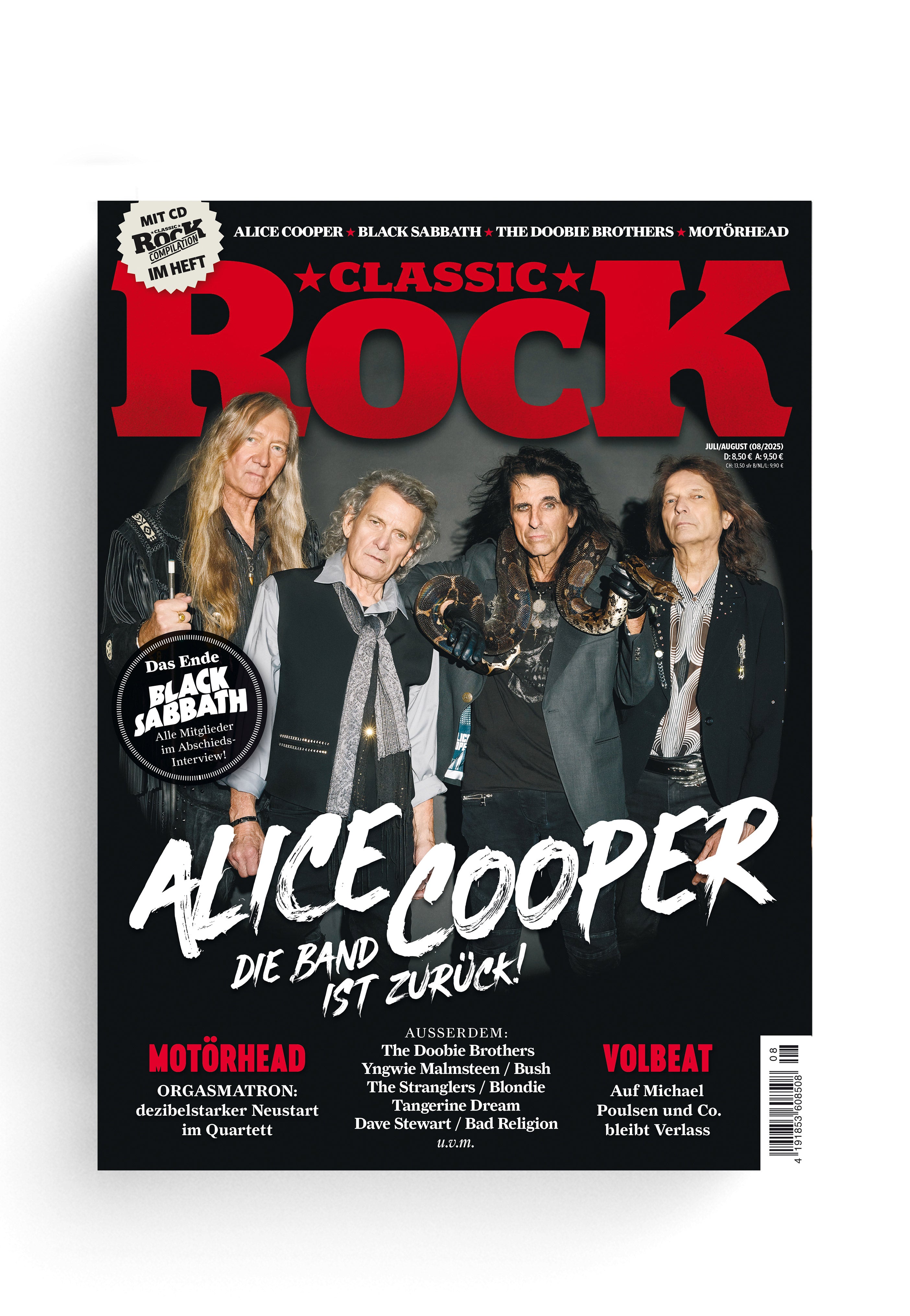 Classic Rock Nr. 141 - Alice Cooper (Juli/August 2025) inkl. CD - Magazine | Neutral-Image