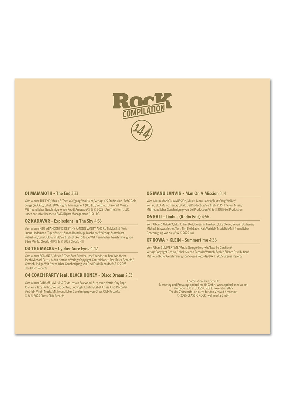 Classic Rock Nr. 144 - David Gilmour (November 2025) inkl. CD - Magazine | Neutral-Image