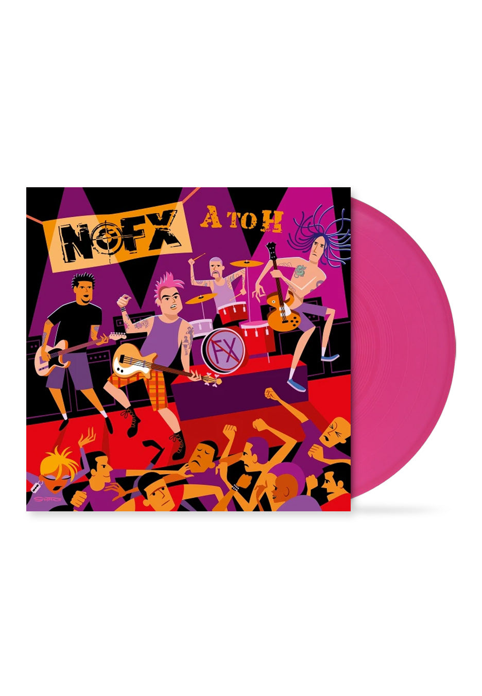 NOFX - A To H Ltd. Transparent Magenta - Colored Vinyl | Neutral-Image