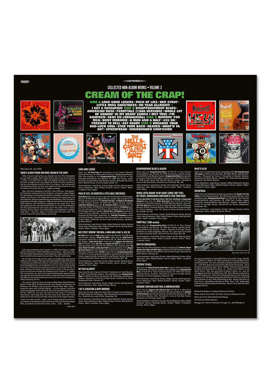The Hellacopters - Cream Of The Crap! Collected Non-Album Works • Volume 3 Transp. Green - Colored 2 Vinyl | Neutral-Image
