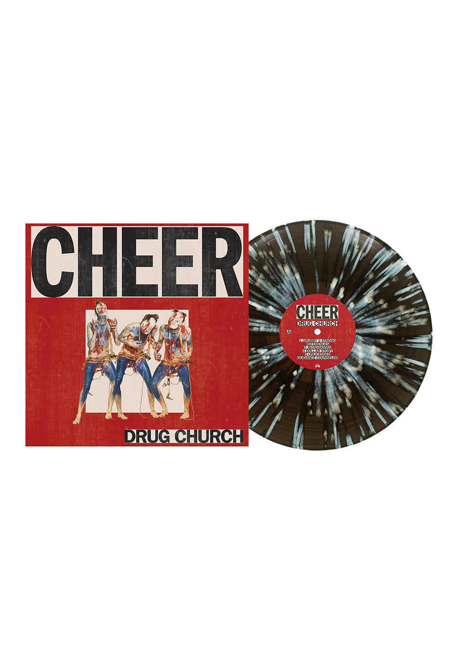 Drug Church - Cheer Ltd. Black Ice w/ White - Splattered Vinyl | Neutral-Image