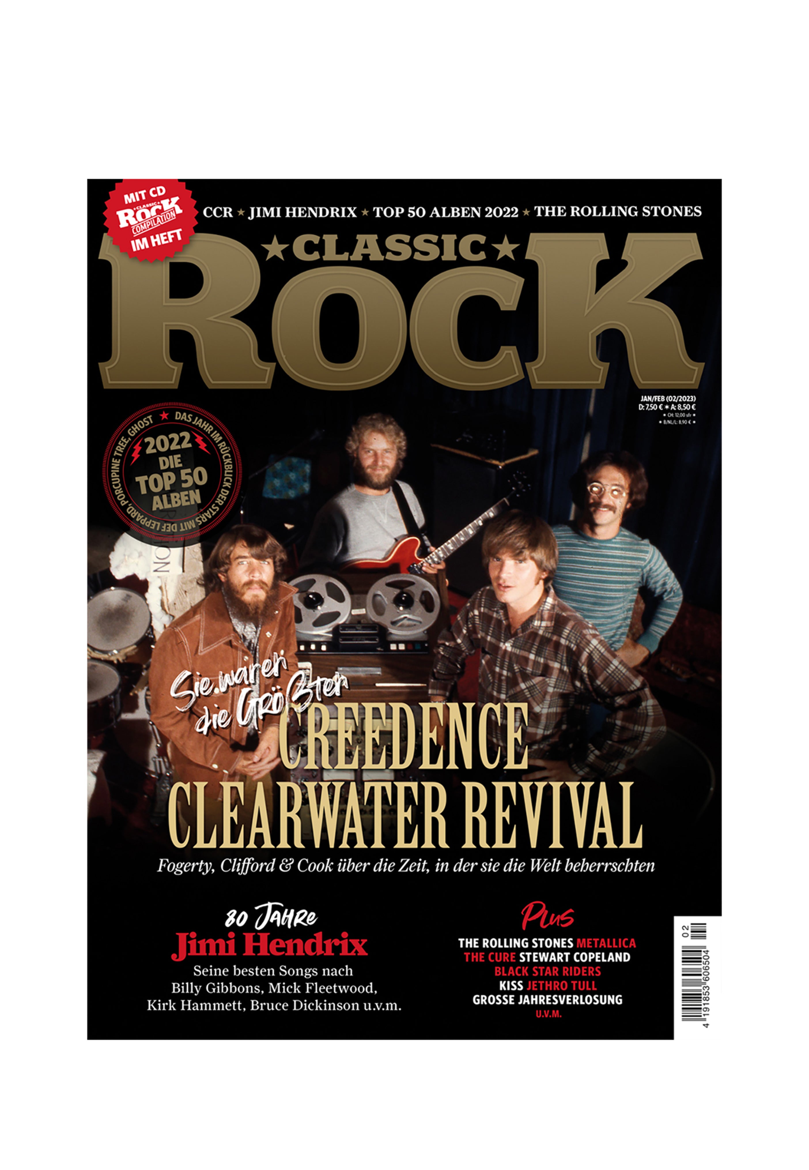Classic Rock Nr. 116 - CCR: Als sie die Welt beherrschten. Ausgabe 01/02/23 (Jan/Feb 2023) inkl. CD - Magazine | Neutral-Image