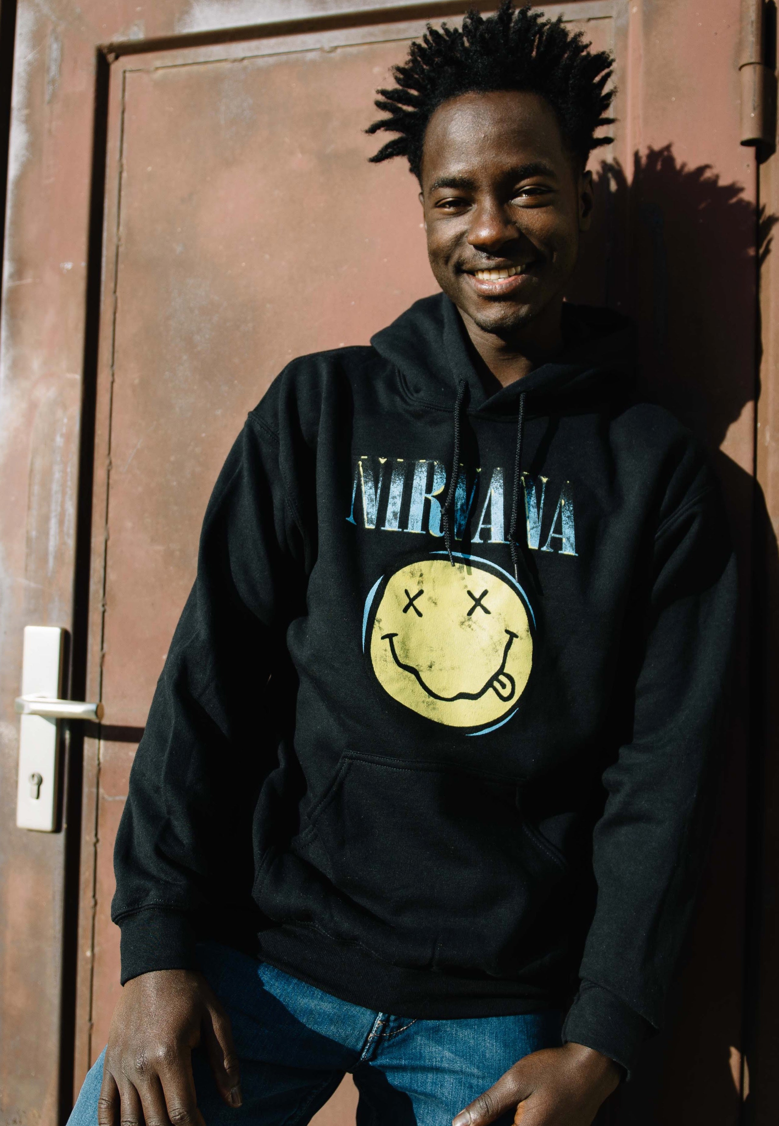 Nirvana - Xerox Happy Face - Hoodie | Men-Image