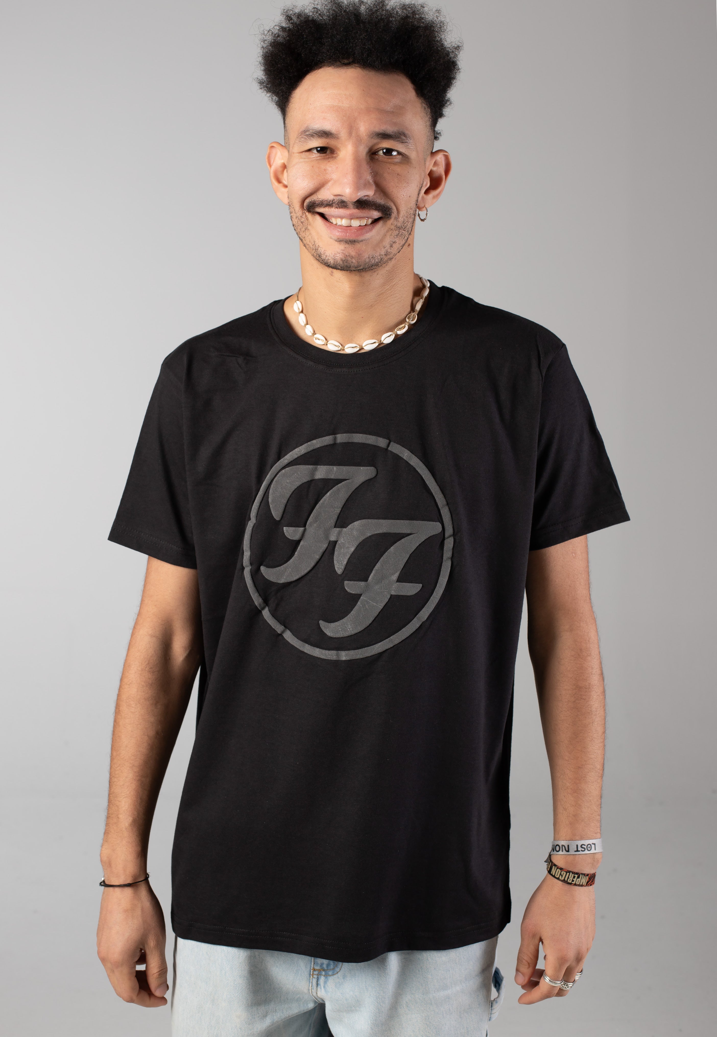 Foo Fighters - FF Logo Puff Print - T-Shirt | Men-Image