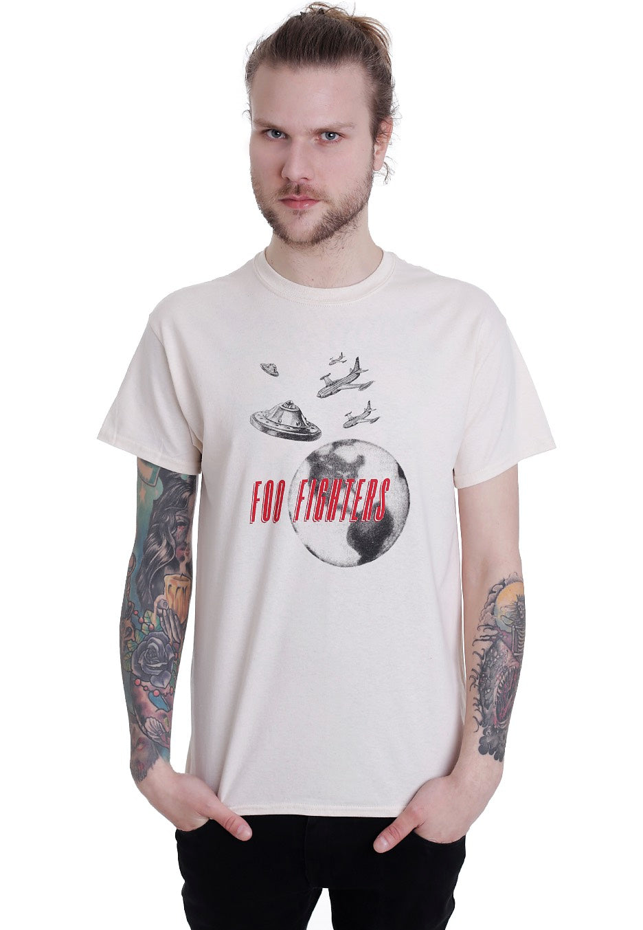 Foo Fighters - Ufo White - T-Shirt | Men-Image