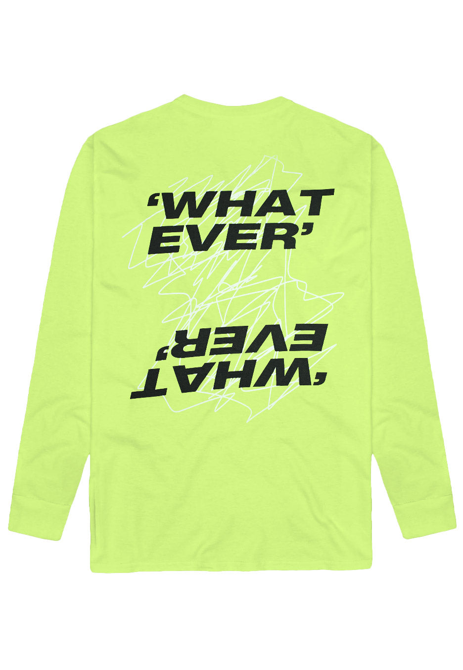 Hundredth - Scribble Safety Green - Longsleeve | Neutral-Image