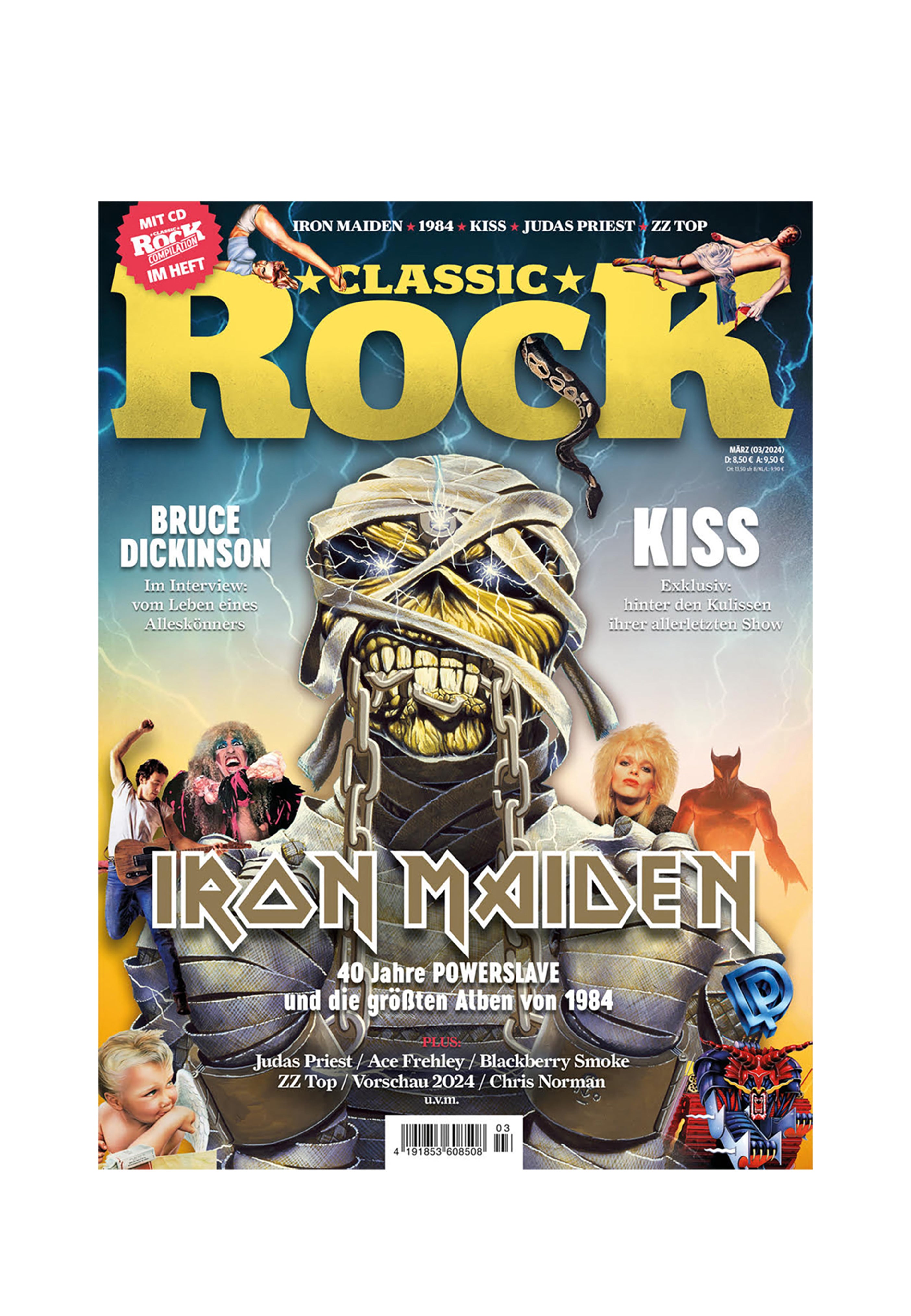 Classic Rock Nr. 127 - Iron Maiden: 40 Jahre POWERSLAVE und das Jahr 1984 (März 2024) inkl. CD - Magazine | Neutral-Image