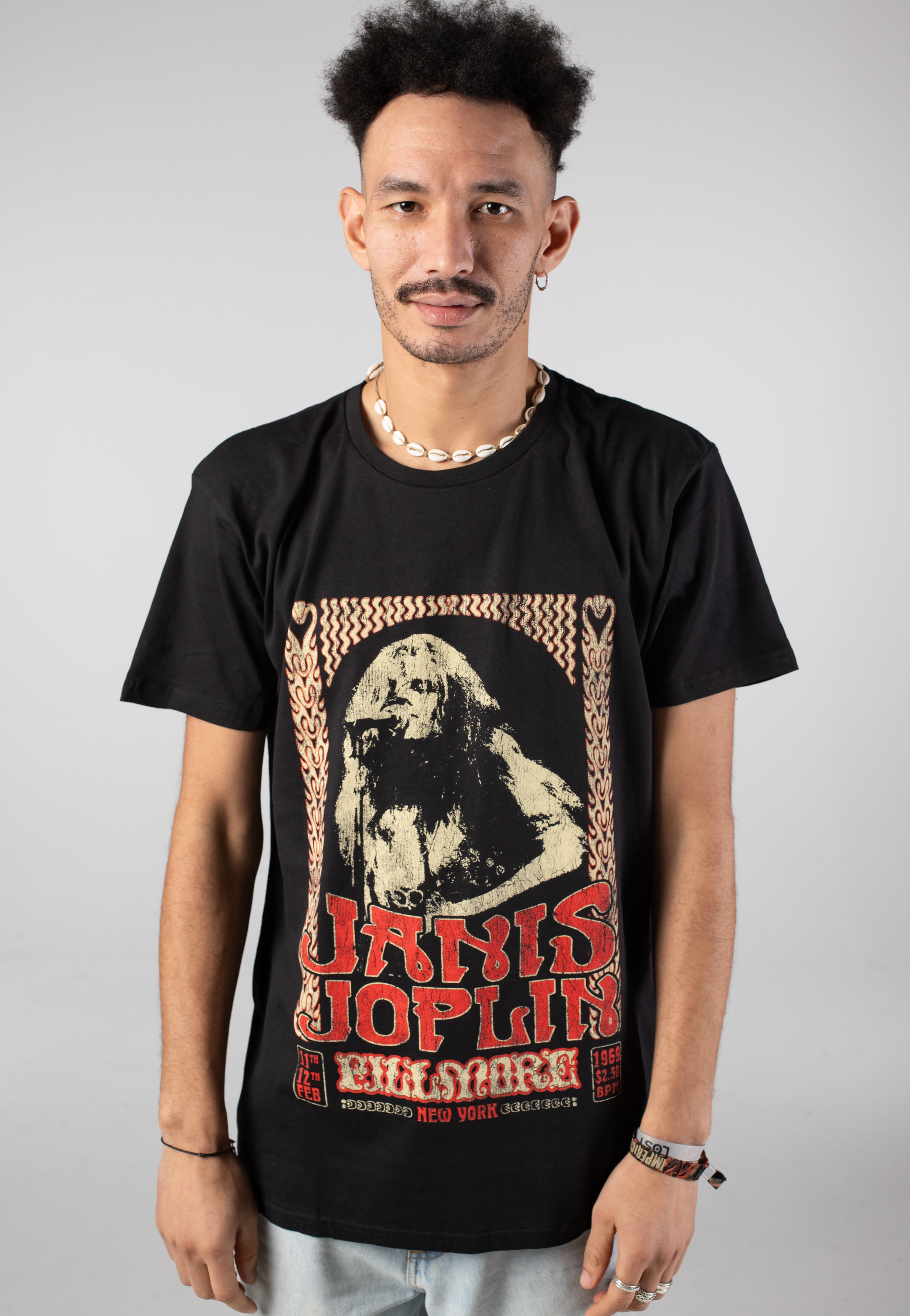 Janis Joplin - Vintage Poster - T-Shirt | Men-Image