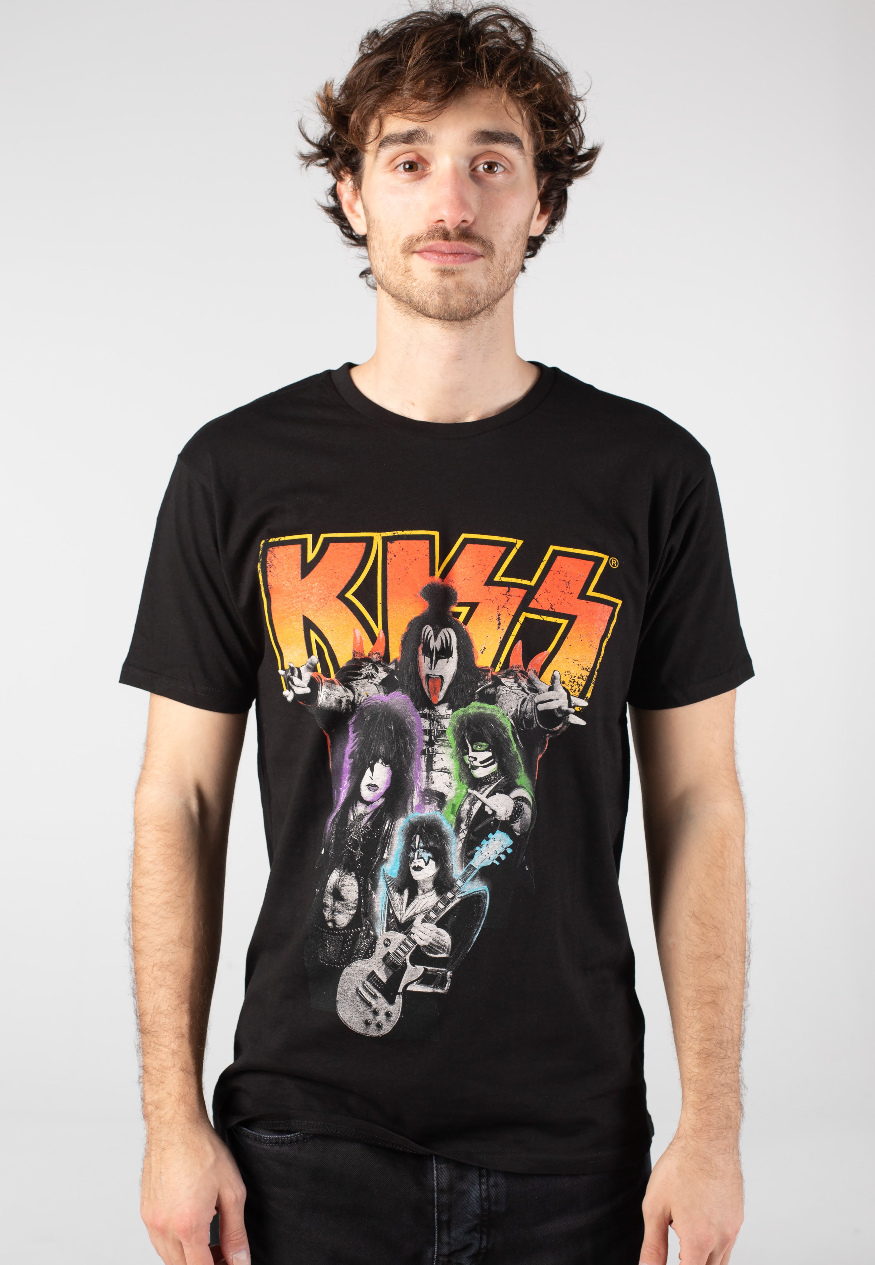 Kiss - Neon Band - T-Shirt | Men-Image