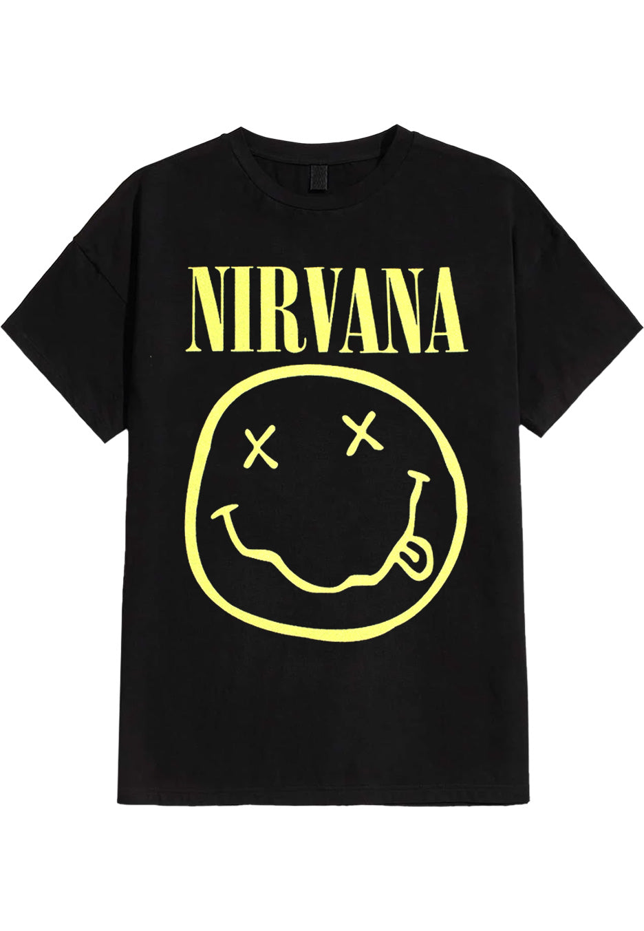 Nirvana - Yellow Happy Face - T-Shirt | Neutral-Image