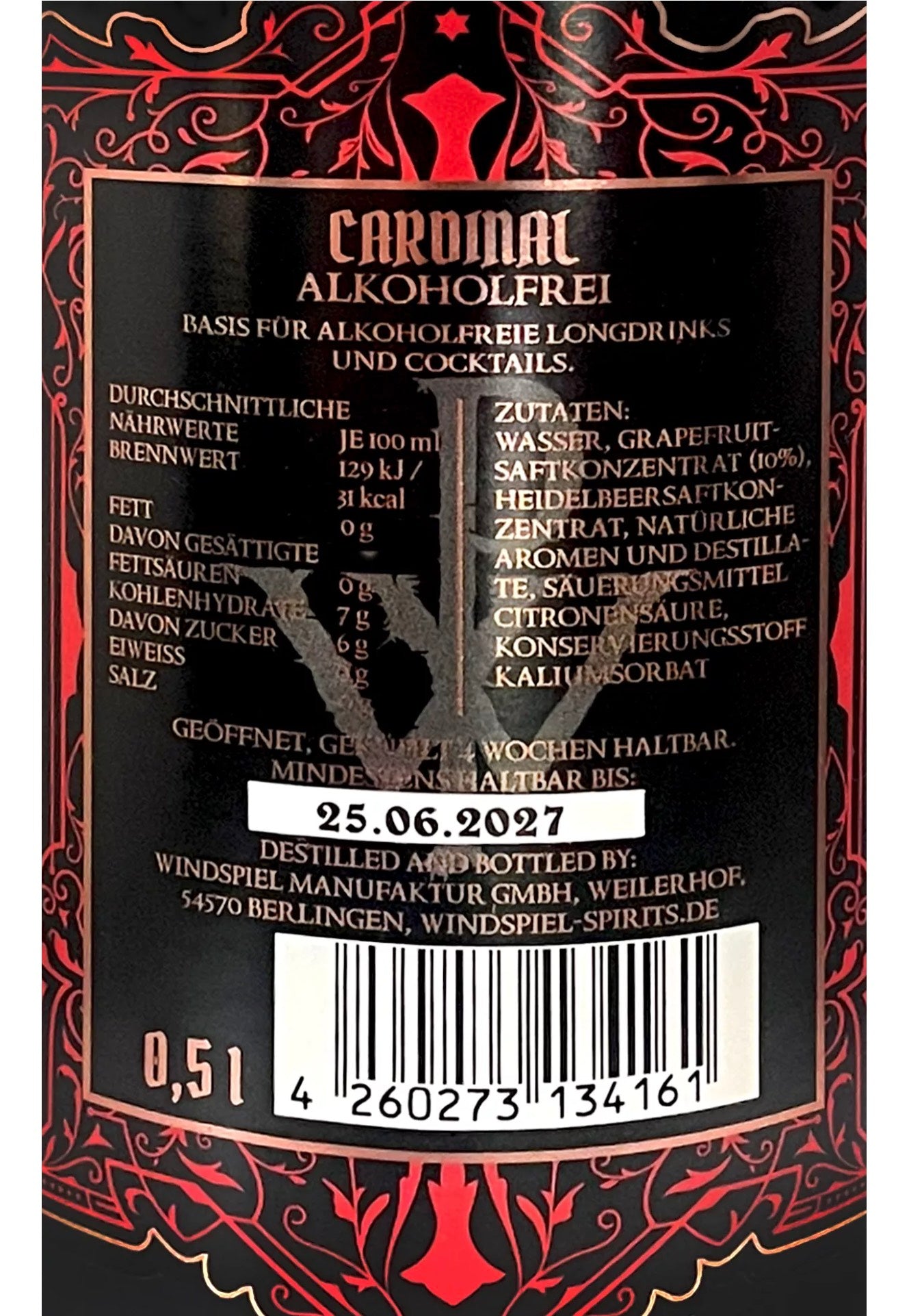 Powerwolf - Cardinal Forbidden Grapefruit Alkoholfrei - Gin | Neutral-Image