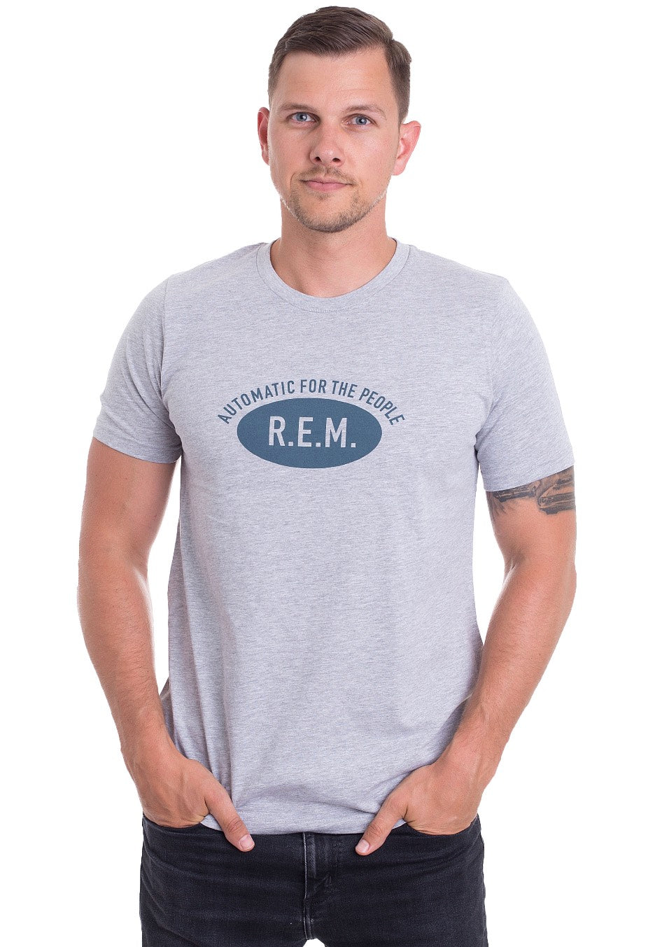 R.E.M. - Automatic For The People Heather Grey - T-Shirt | Men-Image