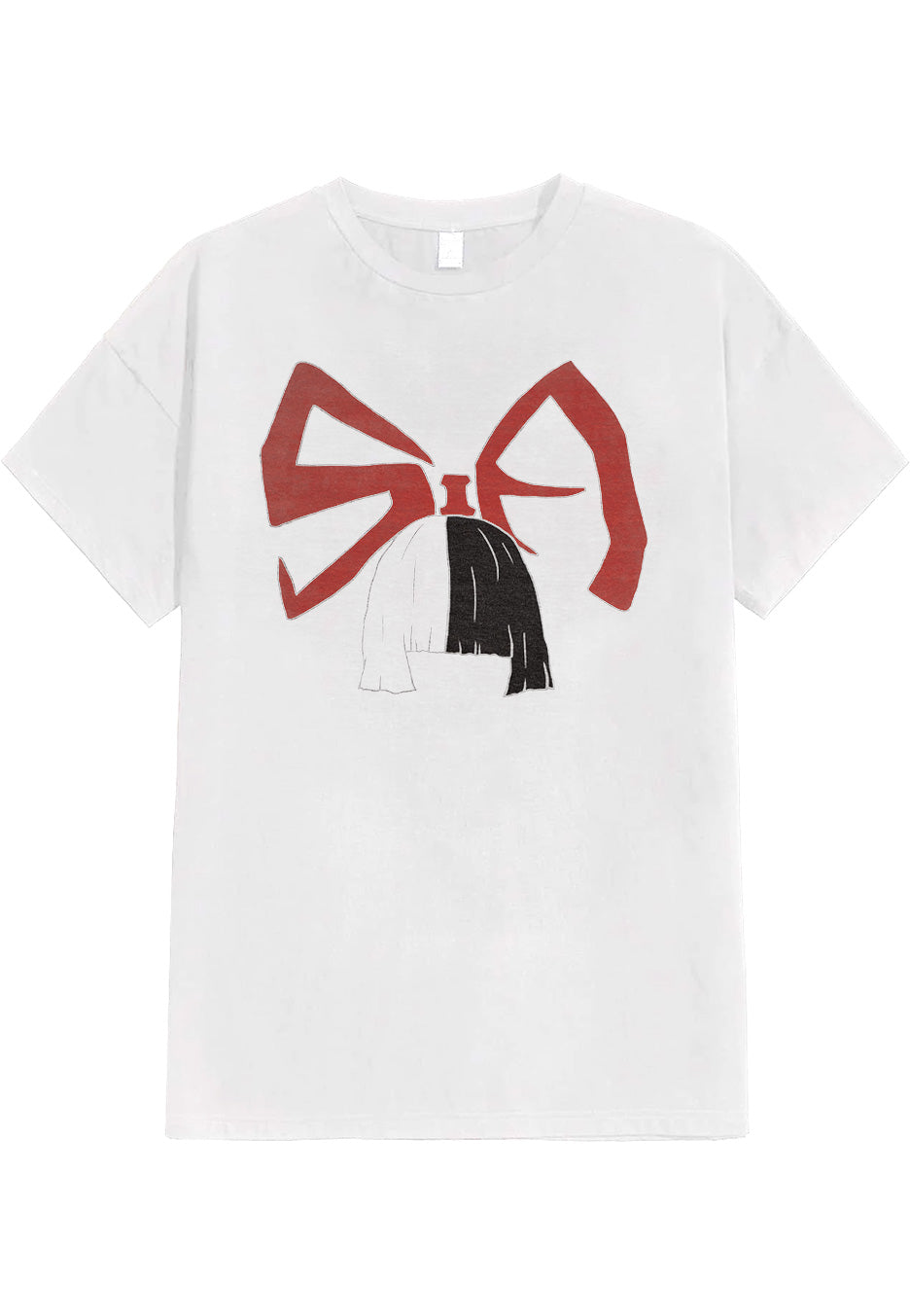 Sia - Bow Logo White - T-Shirt | Neutral-Image