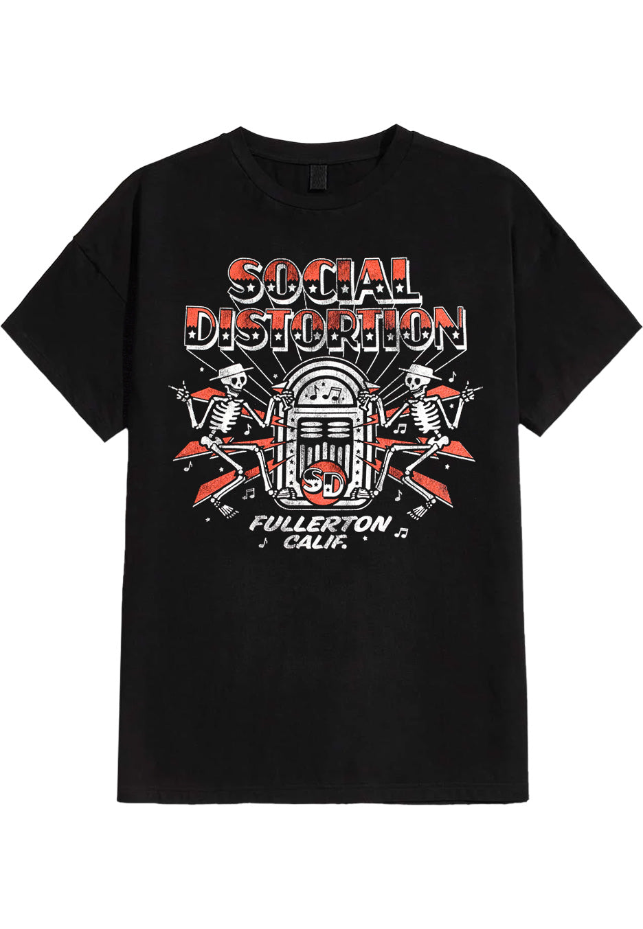 Social Distortion - Jukebox Skelly - T-Shirt | Neutral-Image