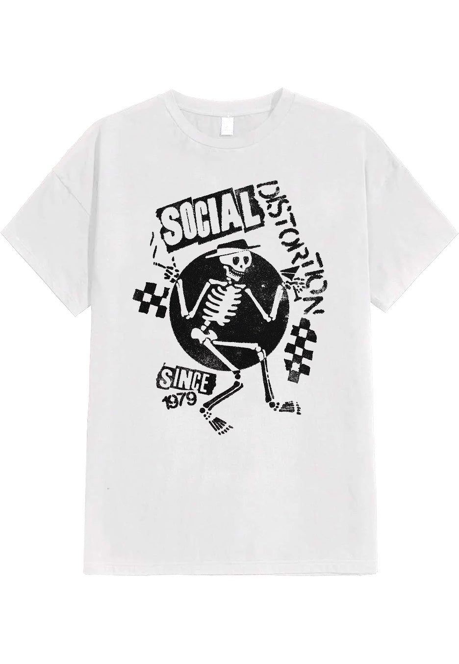 Social Distortion - Speakeasy Checkerboard White - T-Shirt | Neutral-Image
