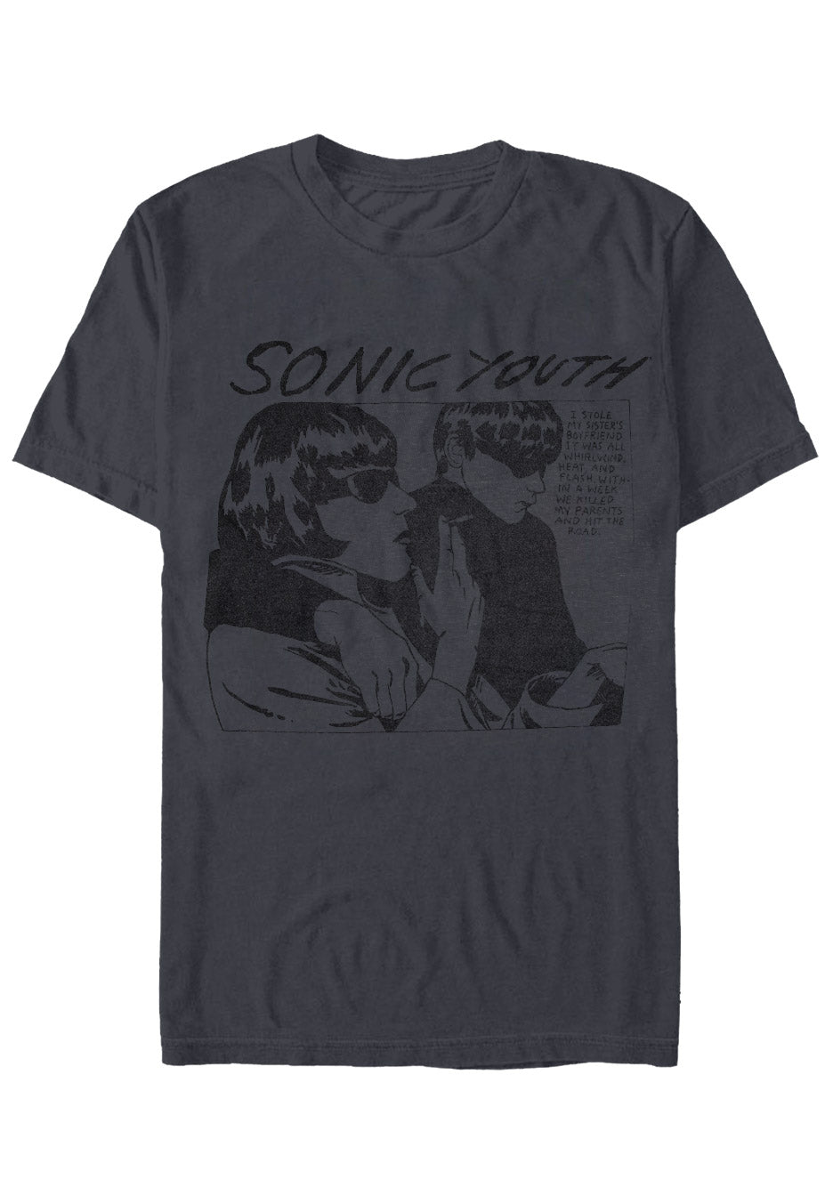 Sonic Youth - Goo Album Cover Charcoal - T-Shirt | Neutral-Image