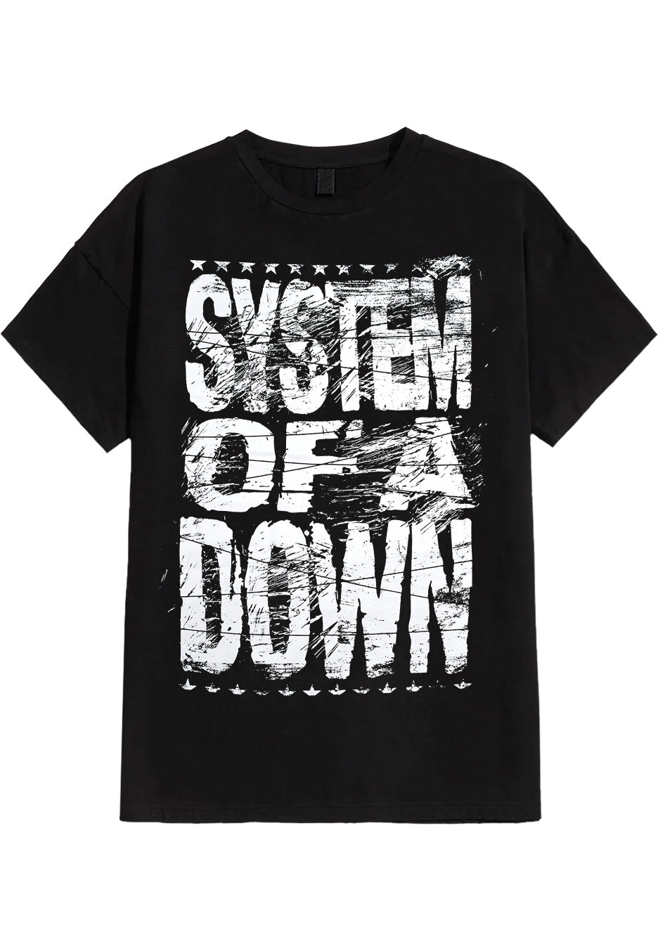 System Of A Down - Distressed Logo - T-Shirt | Neutral-Image