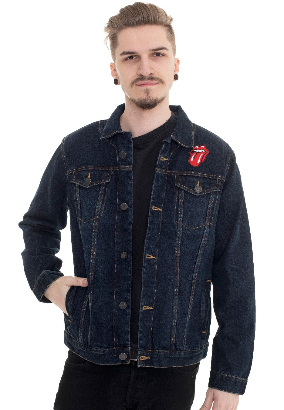 The Rolling Stones - Classic Tongue - Jeans Jacket | Men-Image
