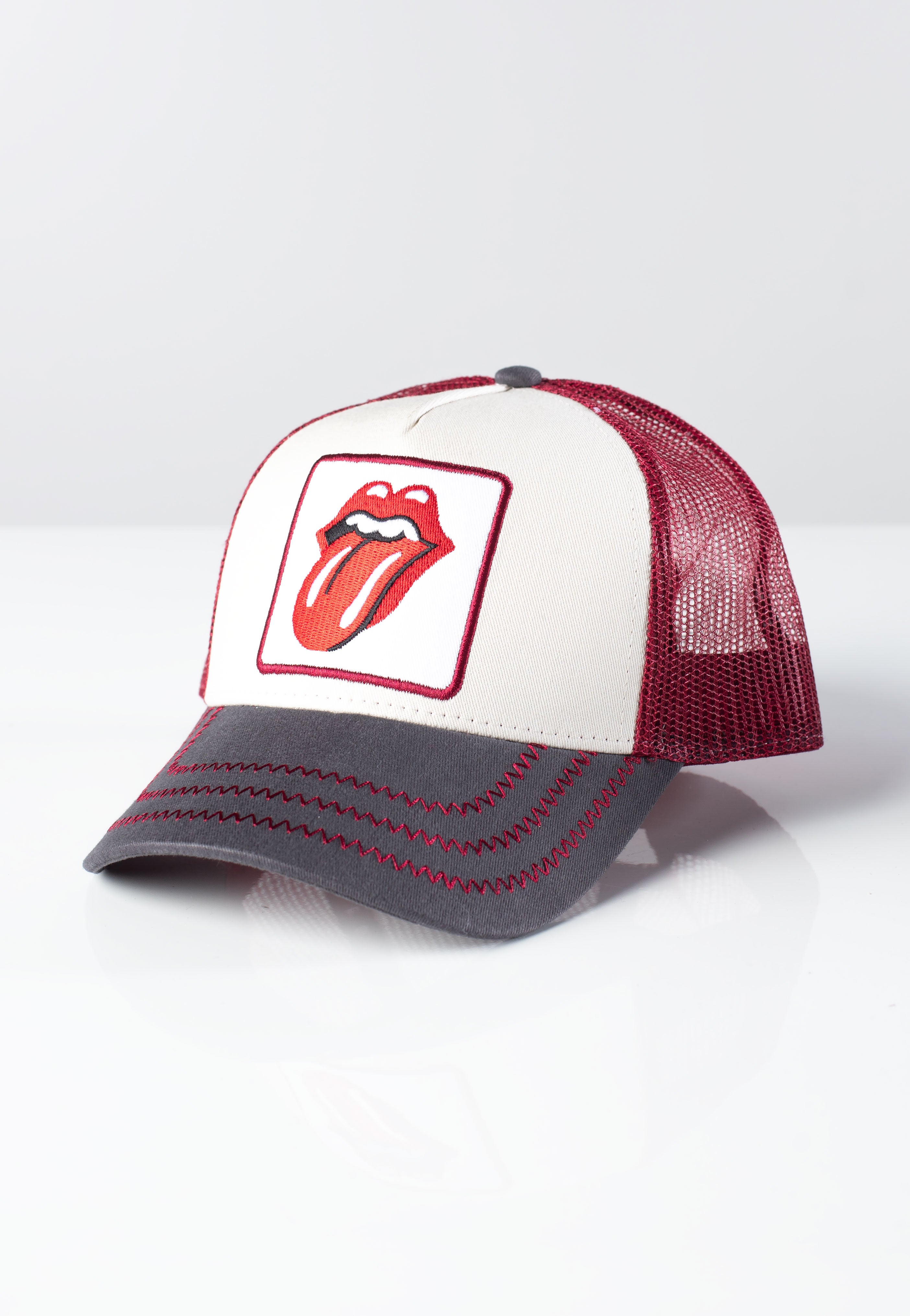 The Rolling Stones - Logo Charcoal Maroon - Cap | Neutral-Image
