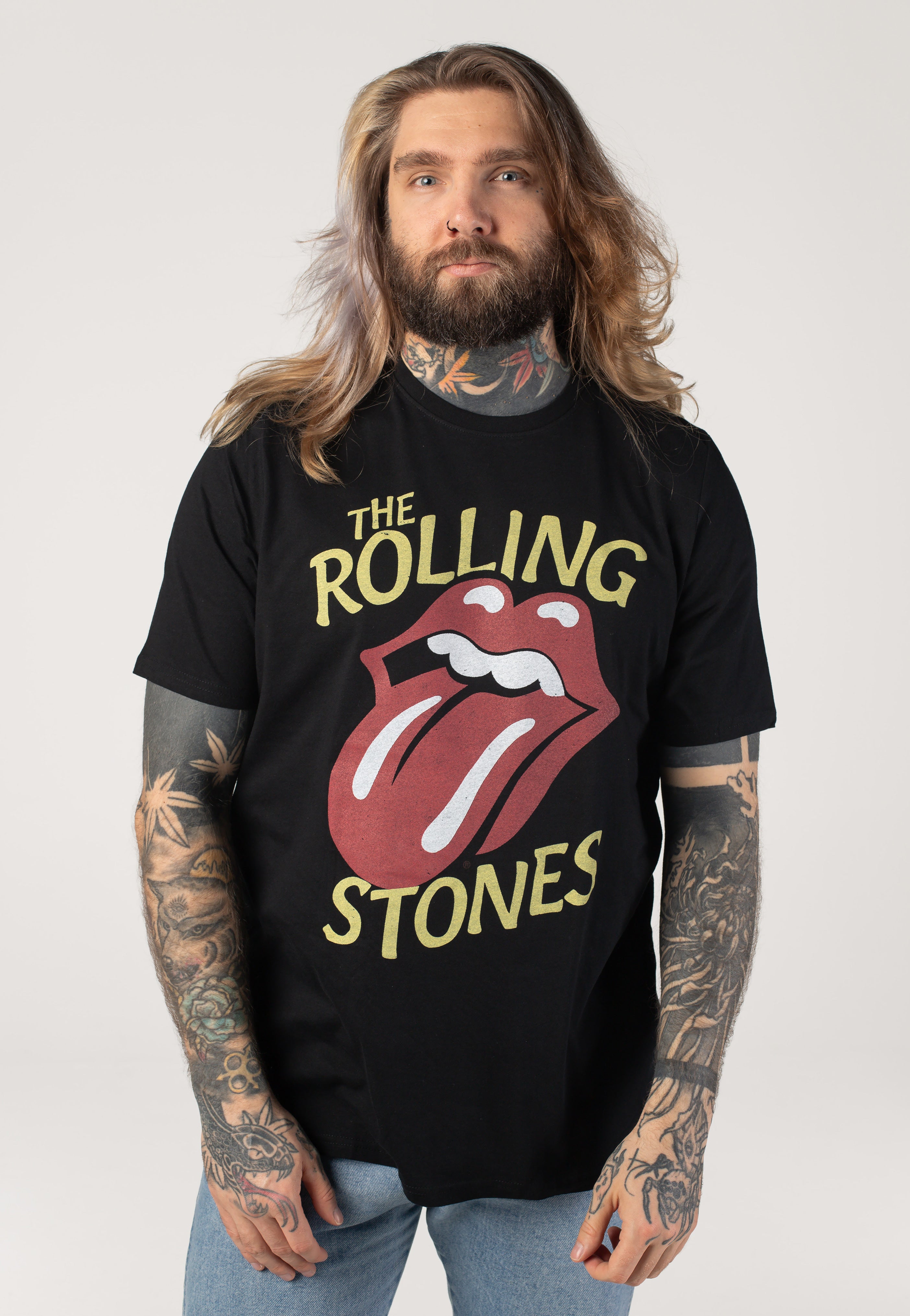 The Rolling Stones - Vintage Typeface - T-Shirt | Men-Image
