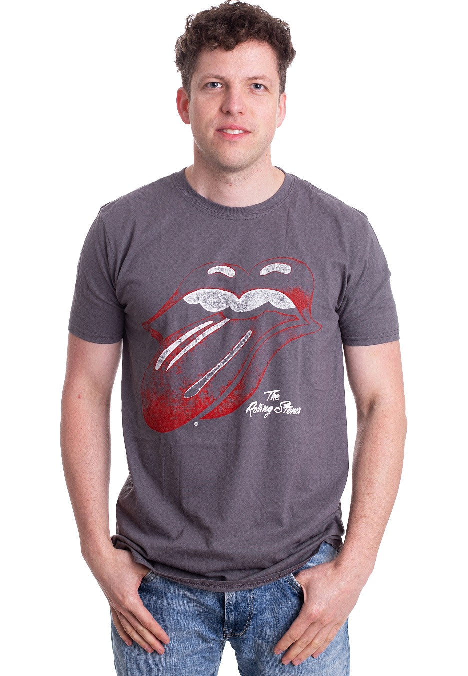The Rolling Stones - Vtge Tongue Grey - T-Shirt | Men-Image