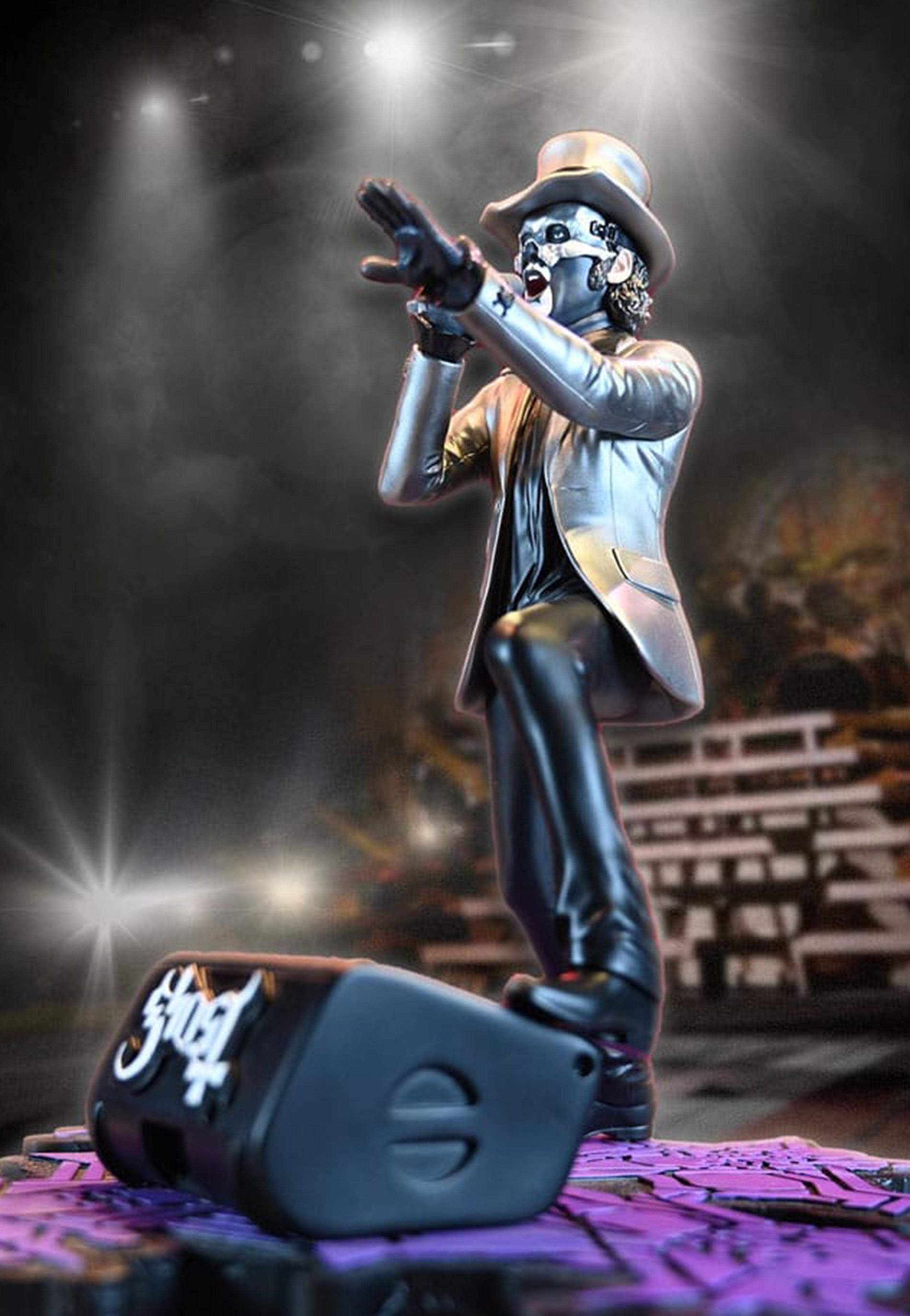 Ghost - Papa V Perpetua Top Hat Rock Iconz - Statue | Neutral-Image